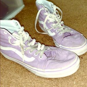 Purple high top Vans